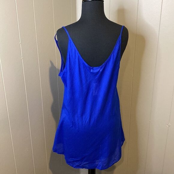NWT Banana Blue Small Tank Spaghetti Strap Cami Saph - Picture 4 of 6